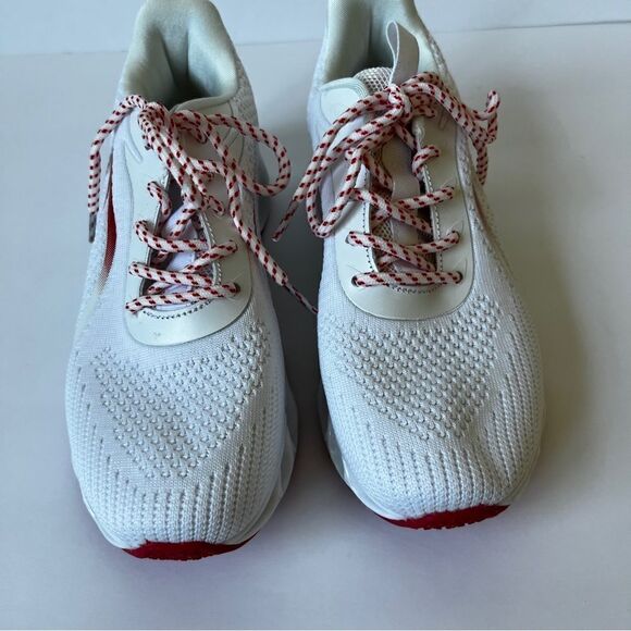 AprilSprings Women’s White/Red Walking Non Slip Blade Fashion Athletic Sneakers - Picture 4 of 6